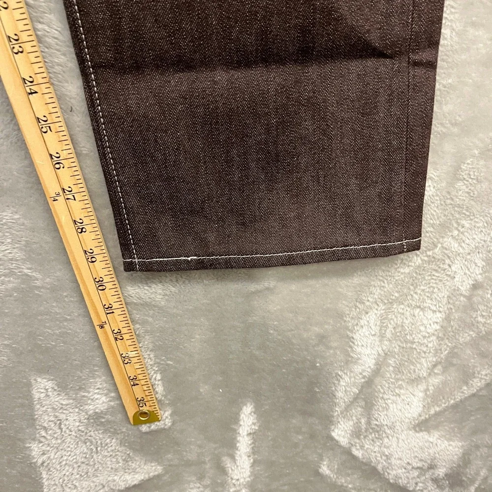 Levi's 501 Original Jeans Men 36x30 Brown Shrink-To-Fit Rigid Denim Straight Leg